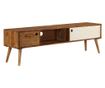 TV komoda, 140x30x40 cm, masivno drvo sheeshama