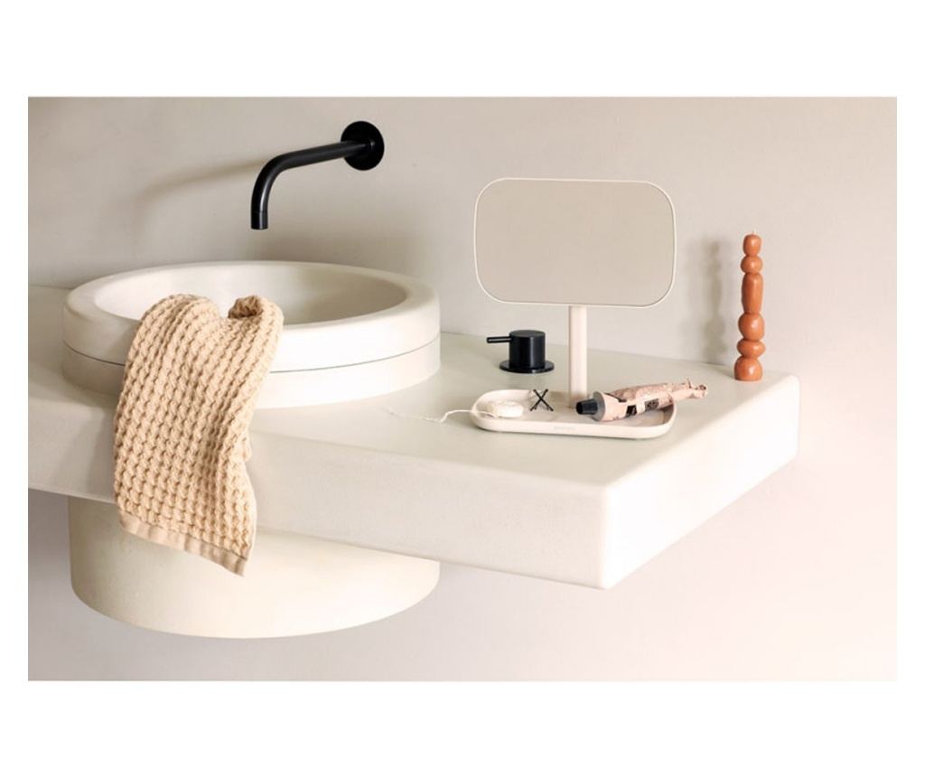 Brabantia ReNew Tükör Tartóval 1006271, 28.3x20x12.6 cm, Csúszásmentes Talp, 360°-ban Állítható, Bézs - 13