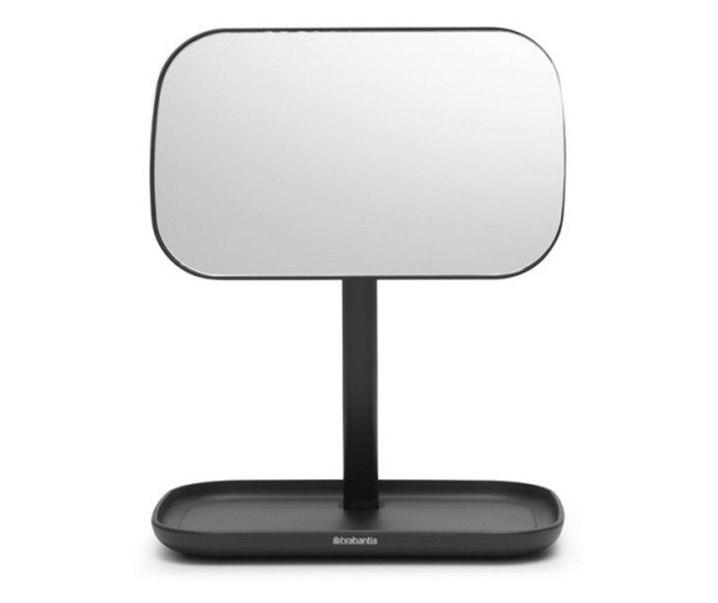 Brabantia ReNew Tükör Tartóval 1004184, 28,3x20x12,6 cm, Csúszásmentes Talp, 360°-ban Állítható, Sötétszürke - 9