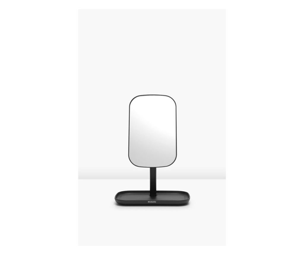 Brabantia ReNew Tükör Tartóval 1004184, 28,3x20x12,6 cm, Csúszásmentes Talp, 360°-ban Állítható, Sötétszürke - 10