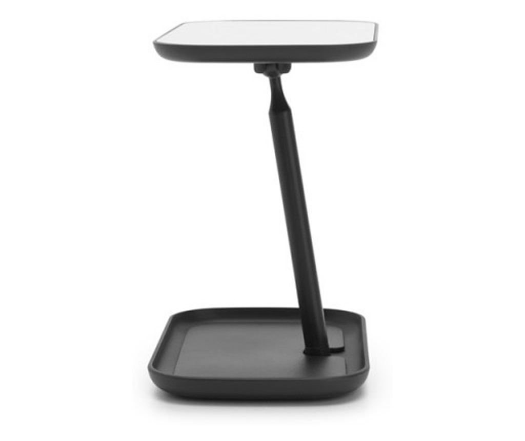 Brabantia ReNew Tükör Tartóval 1004184, 28,3x20x12,6 cm, Csúszásmentes Talp, 360°-ban Állítható, Sötétszürke - 11