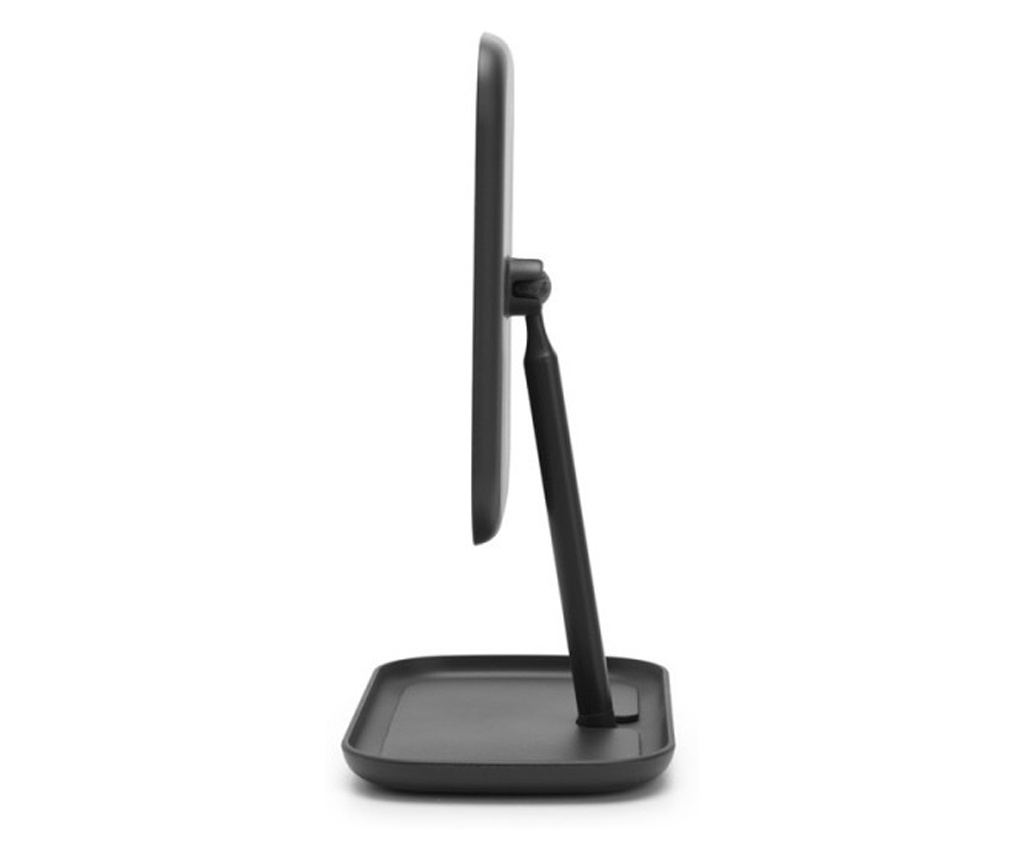 Brabantia ReNew Tükör Tartóval 1004184, 28,3x20x12,6 cm, Csúszásmentes Talp, 360°-ban Állítható, Sötétszürke - 12