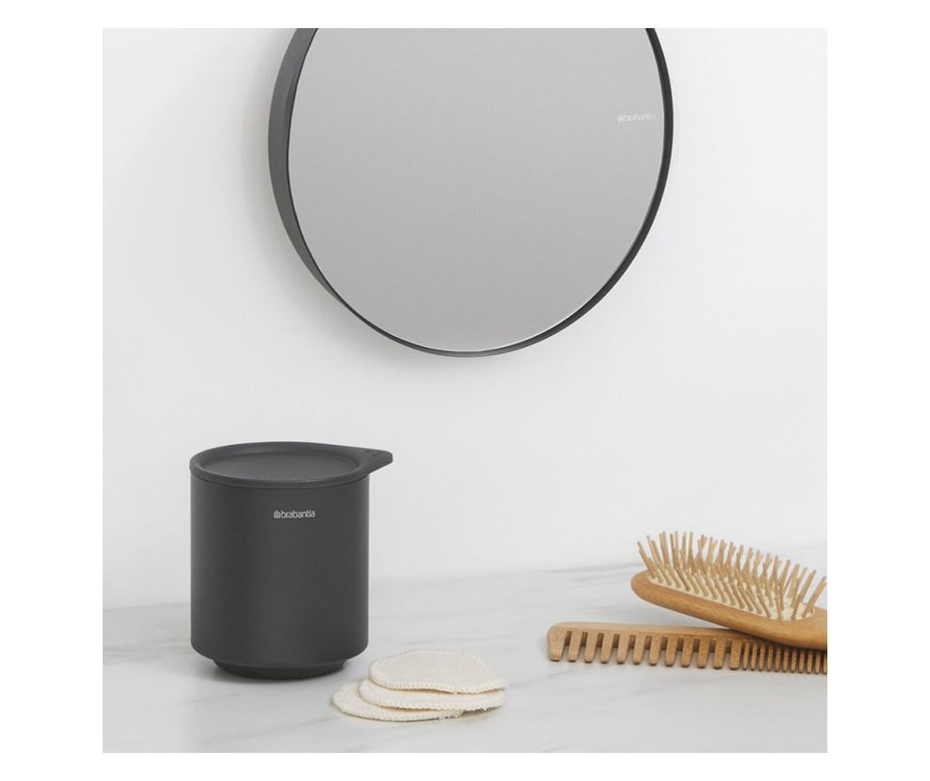 Brabantia MindSet Mineral Fali Tükör 1005690, 5x Nagyítás, Mágneses Állvány, Korrózióálló, Ásványi Bevonat - 2