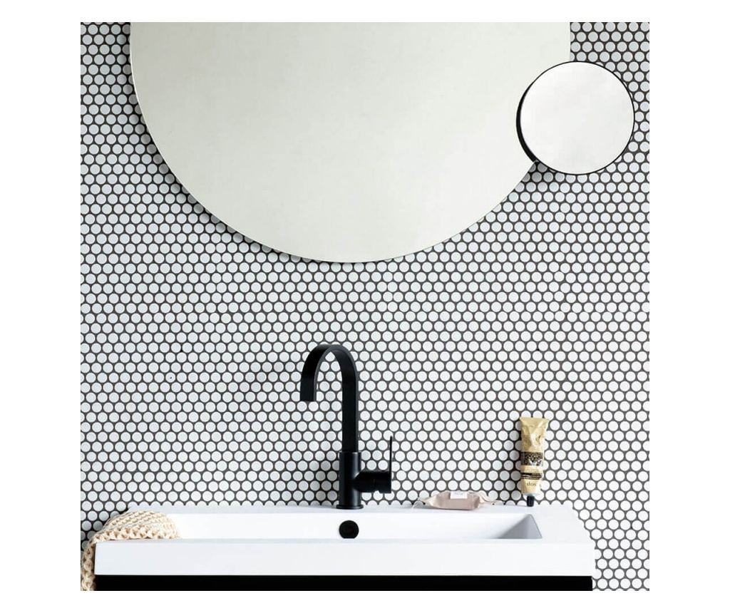 Brabantia MindSet Mineral Fali Tükör 1005690, 5x Nagyítás, Mágneses Állvány, Korrózióálló, Ásványi Bevonat - 3