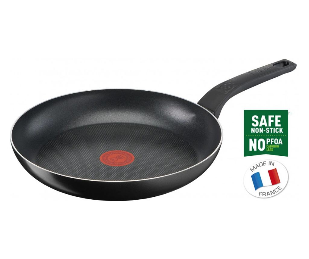 Tefal B5670653 FP28J GT SIMPLY CLEAN serpenyő, 28 cm, DIFFUSION, Thermo-Signal, PFOA-mentes, Indukciós, Fekete - 5