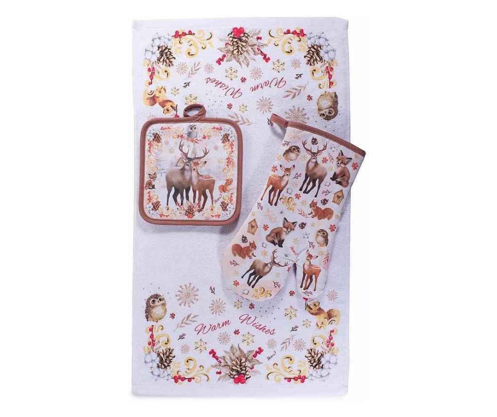 Karácsonyi konyhai textil szett - 2