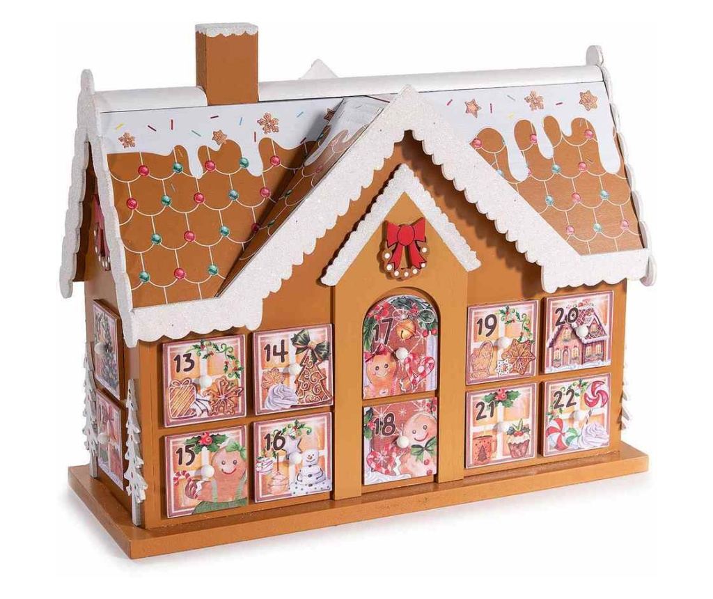 Karácsonyi adventi naptár 28,5 x 12 x 24 H cm - 2