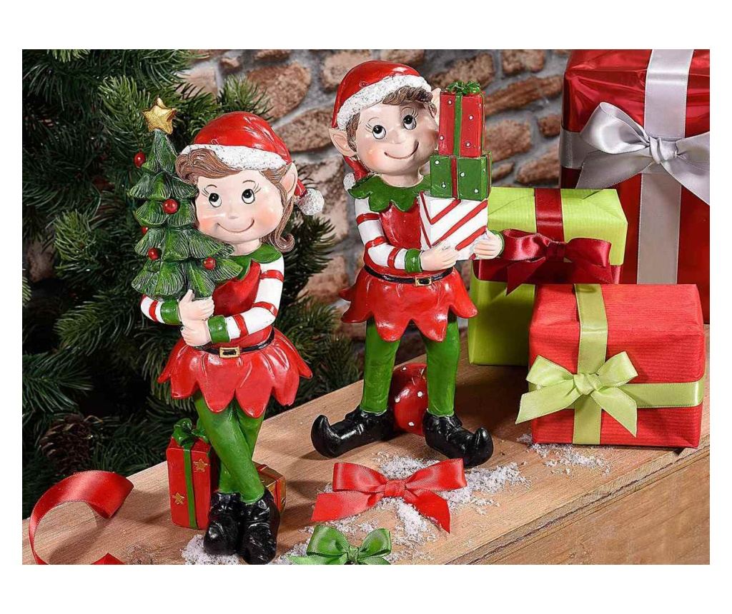 2 darabos manó figura szett, polirezin, többszínű, 9,5 x 8 x 24 cm magas - 2