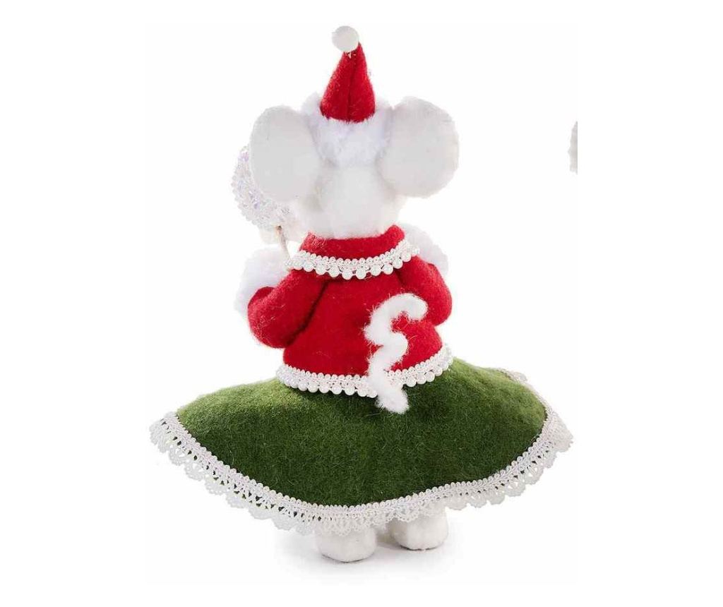 2 darabos karácsonyi egér figura szett, 12,5 x 15 x 30 cm magas - 2