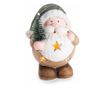 2 darabos, többszínű terrakotta karácsonyi figura LED-ekkel, 11,5 cm magas thumbnail 1