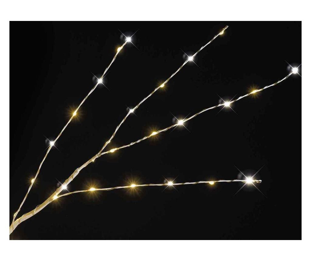 Fehér dekorációs fa, 1300 LED-del, 208 ággal, 1,80 m magas - 3