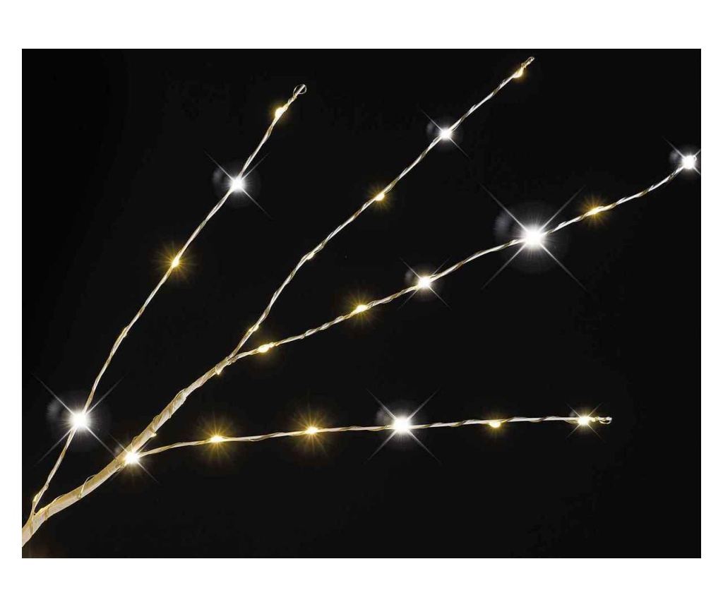 Fehér dekorációs fa, 1700 LED-del, 272 ággal, 2,10 m magas - 3