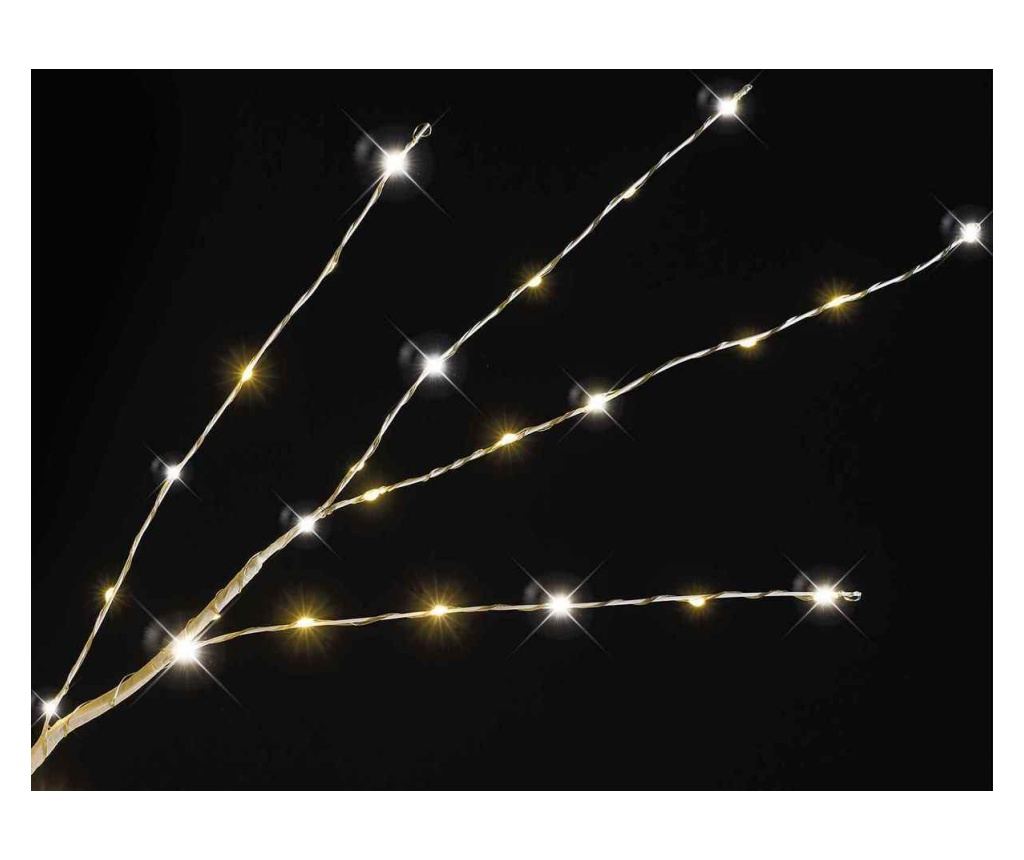 Fehér dekorációs fa, 2000 LED-del, 320 ággal, 2,40 m magas - 3
