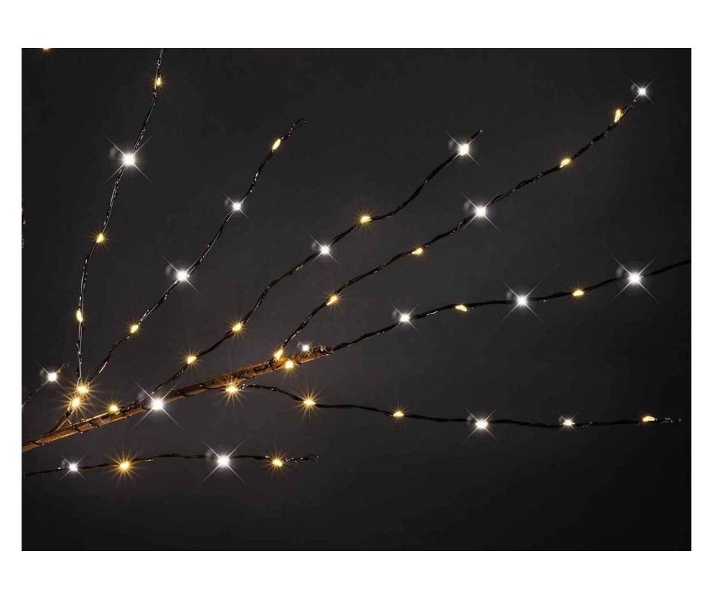 Barna dekorációs fa, 1700 LED-del, 272 ággal, 2,10 m magas - 3