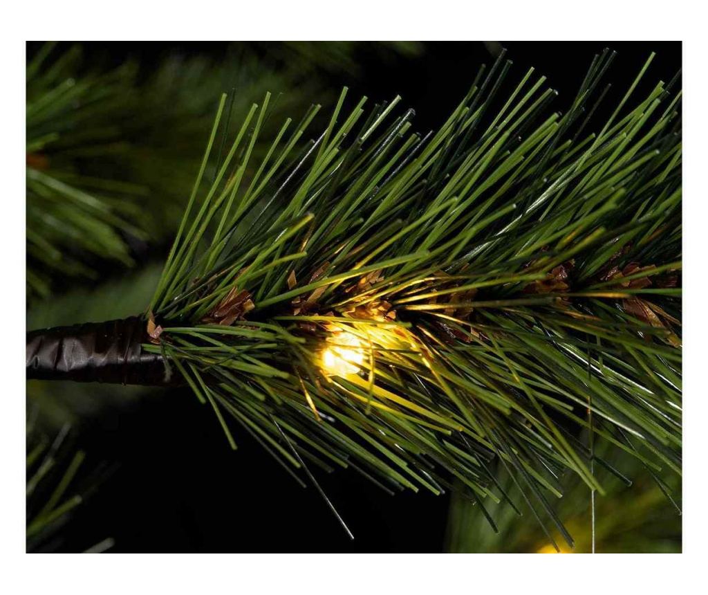 Zöld karácsonyfa, 128 LED-del, 128 ággal, 1,60 m magas - 4