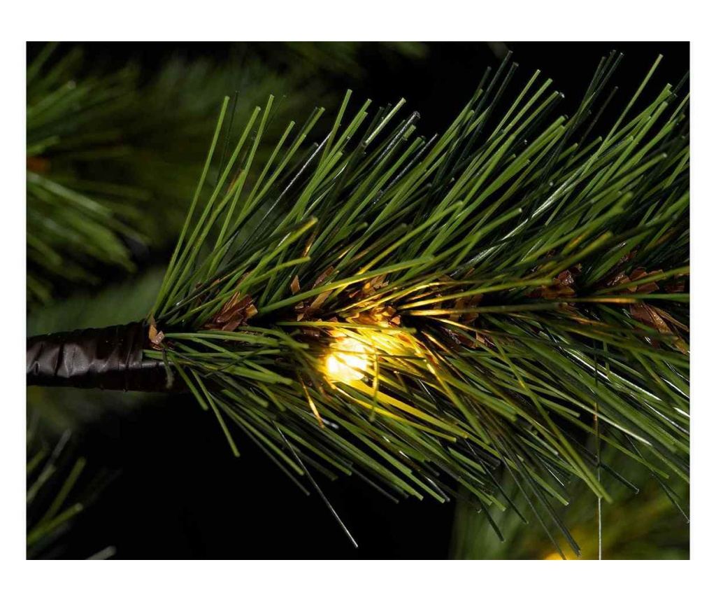 Zöld műfenyő, 160 LED-del, 160 ággal, 1,80 m magas - 4