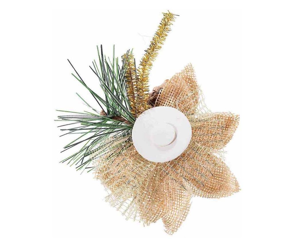 24 darabos mű karácsonyi virág szett, Multicolor, Ø 6,5 cm - 2