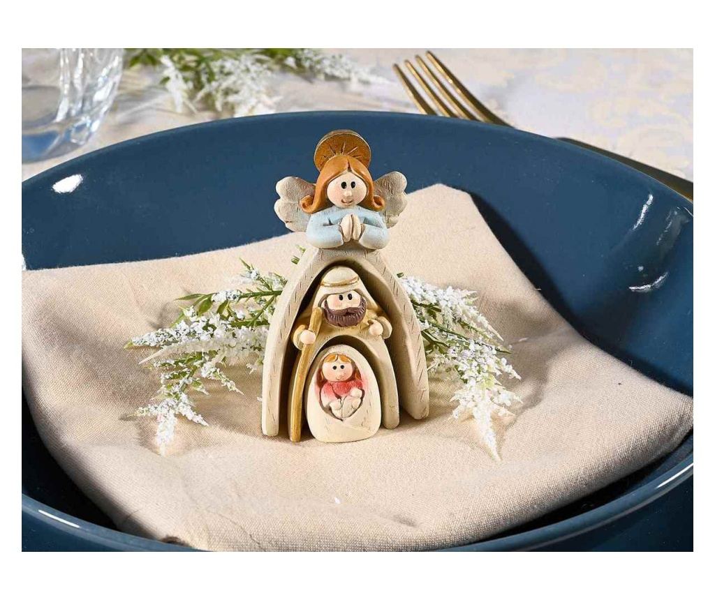 Többszínű műgyanta vallási figura 4,5 x 3 x 8 cm - 2