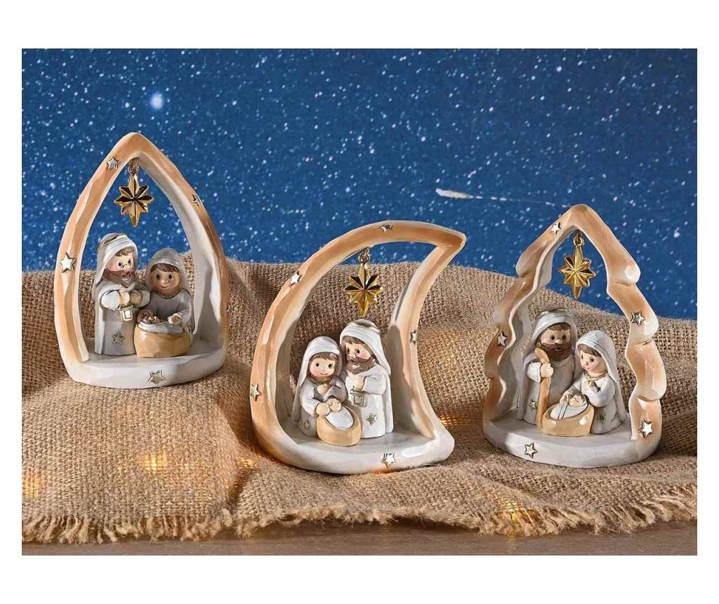 Többszínű műgyanta vallási figurák 3xcm 7,5 x 5 x 9,5 H - 2