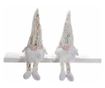 2 darabos, többszínű textil Mikulás figura szett, 10x6,5x22 cm thumbnail 1