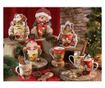 4 darabos karácsonyi bögre szett, többszínű porcelán, Ø 8 cm x 10,5 H, 300 ml thumbnail 2