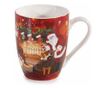 4 darabos karácsonyi bögre szett, többszínű porcelán, Ø 8 cm x 10,5 H, 300 ml thumbnail 3