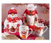 8 darabos karácsonyi porcelán bögre készlet Ø 8 x 10,5 H, 300 ml thumbnail 4
