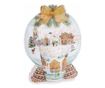8 darabos karácsonyi porcelán bögre készlet, többszínű falusi mintával, Ø 8 x 10,5 cm, 300 ml thumbnail 1