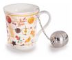4 darabos bögre szett karácsonyi teatojással, többszínű porcelán thumbnail 1