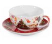 Karácsonyi porcelán teáskészlet csészével, többszínű, 16 x 10,5 x 13,5 cm magas, 370 ml, 240 ml thumbnail 2