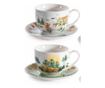 4 darabos karácsonyi porcelán bögre szett, többszínű Ø 9 x 6,5 H, 250 ml thumbnail 1