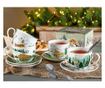 4 darabos karácsonyi porcelán bögre szett, többszínű Ø 9 x 6,5 H, 250 ml thumbnail 4