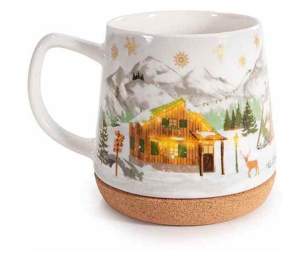 4 darabos karácsonyi bögre szett, többszínű porcelán, Ø 11 cm x 11 H, 500 ml - 2