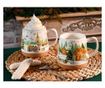 4 darabos karácsonyi bögre szett, többszínű porcelán, Ø 11 cm x 11 H, 500 ml thumbnail 3