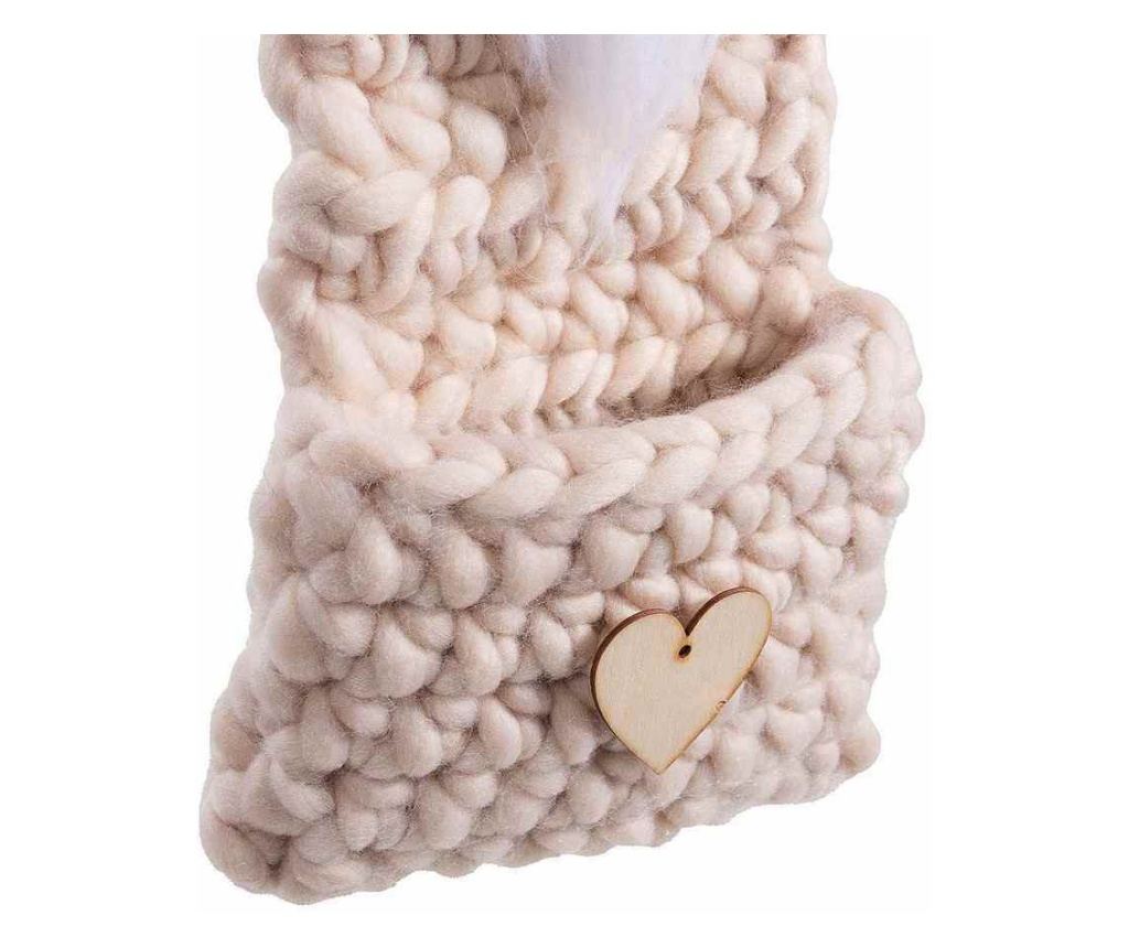 2 darabos, többszínű textil karácsonyi figura szett, 18 x 44 cm magas - 2