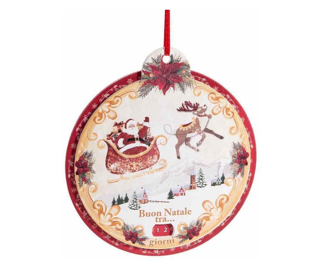 15 darabos karácsonyfa dísz szett, fa, többszínű, Ø 12 cm - 2