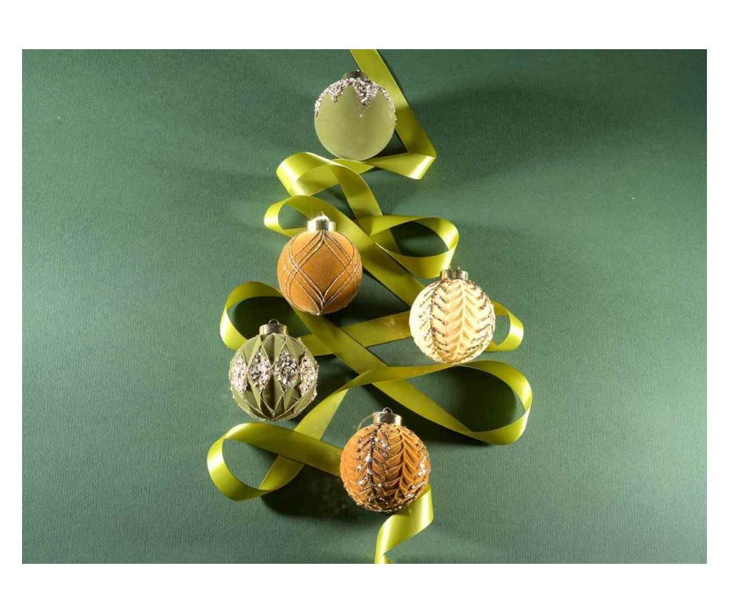 12 darabos karácsonyfa gömb szett, többszínű üveg, Ø 7,5 cm - 2