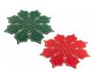 18 darabos karácsonyi, többszínű textil tányéralátét szett, Ø 34,5 cm thumbnail 1