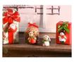 16 darabos, többszínű terrakotta karácsonyfa dísz szett, 4 x 3 x 6 cm magas thumbnail 2