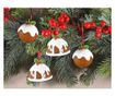 8 darabos, többszínű kerámia karácsonyfa dísz szett Ø 4,5 cm x 5,5 H thumbnail 2