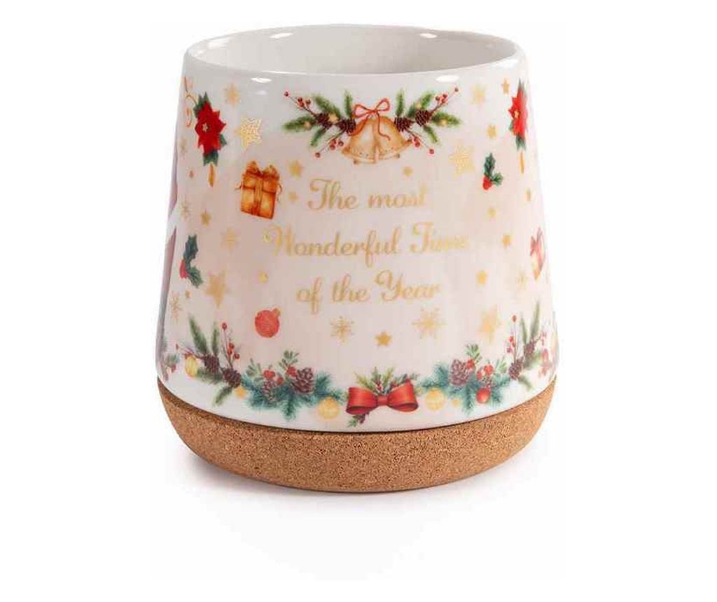 4 darabos karácsonyi bögre szett, többszínű porcelán, Ø 11 cm x 11 H, 500 ml - 3