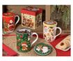 3 darabos karácsonyi porcelán bögre szett, Multicolor, Ø 8 cm x 10,5 H, 350 ml thumbnail 4
