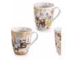 6 darabos karácsonyi bögre szett, többszínű porcelán, Ø 8 x 10,5 H, 350 ml thumbnail 1