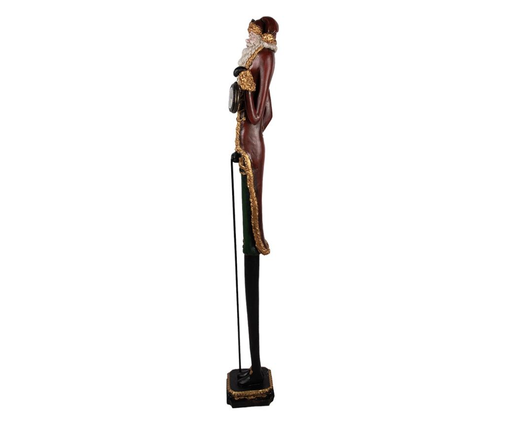 Többszínű műgyanta Mikulás figura 19x19x145 cm - 2