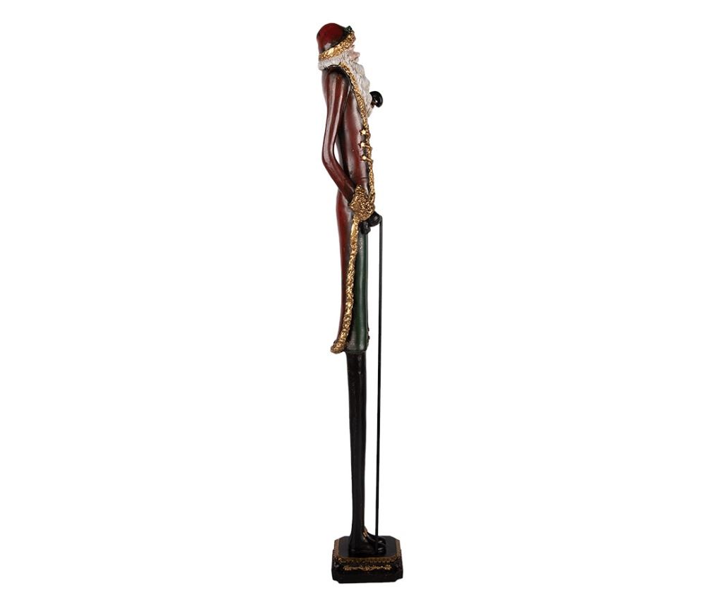 Többszínű műgyanta Mikulás figura 12x10x80 cm - 4