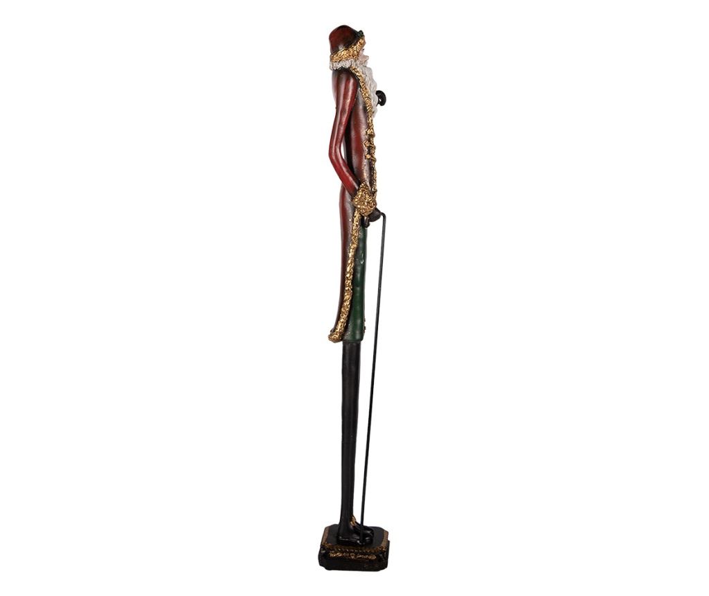 Többszínű műgyanta Mikulás figura 9x7x60 cm - 3