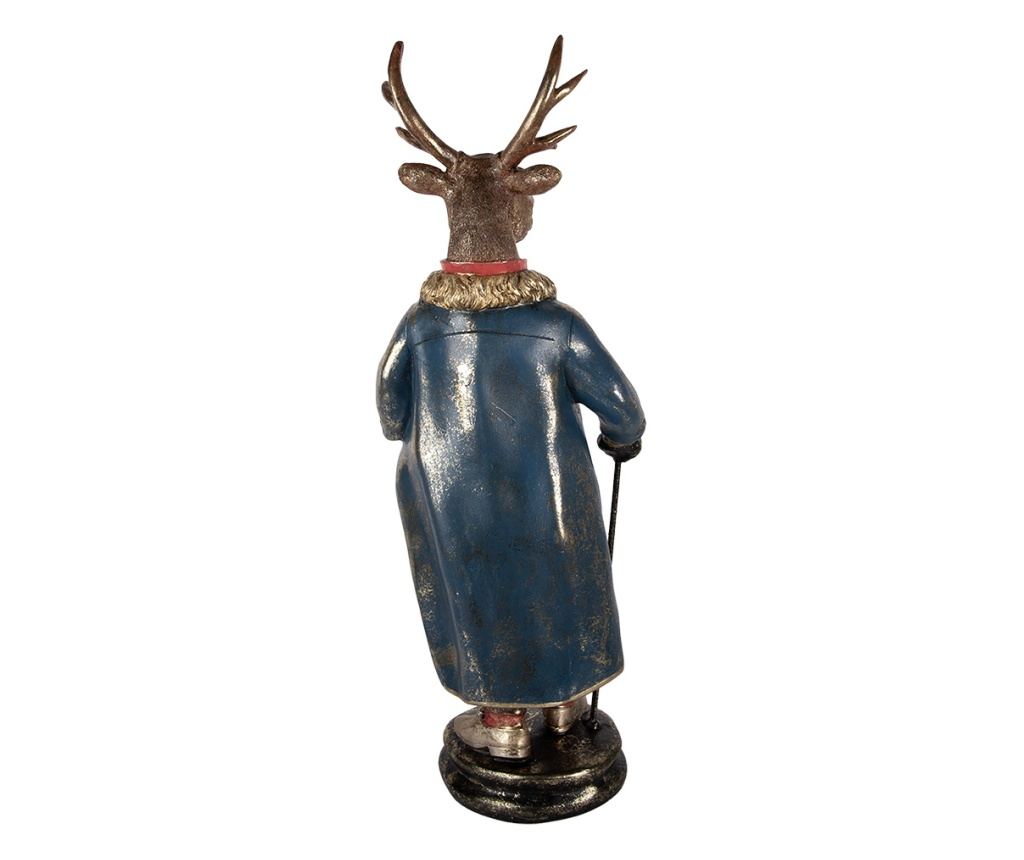 Többszínű műgyanta rénszarvas figura 25x18x66 cm - 3