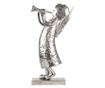 Ezüstszínű fém angyal figura 30x15x50 cm thumbnail 1