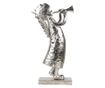 Ezüstszínű fém angyal figura 30x15x50 cm thumbnail 4