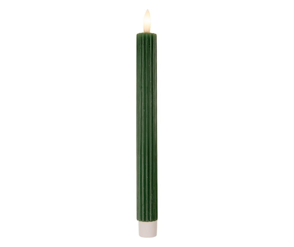 2 darabos zöld viasz LED gyertya szett Ø 2x25 cm - 3